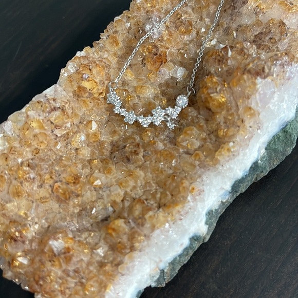 .925 sterling silver and CZ necklace - Picture 3 of 4